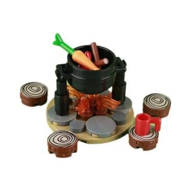 Imagem de Blocos De Montar Militares Medievais: Figuras De Soldados, Tenda De Fo