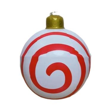 Imagem de Bola Inflável Gigante De Natal De 60cm Para Decoração De Jardim, Balão