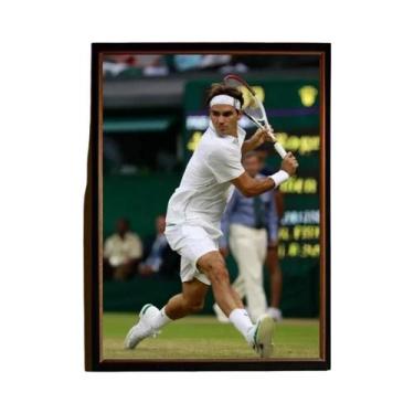 Imagem de Pintura Em Tela Roger Federer Tennis HD Para Decoração De Casa, Sala D
