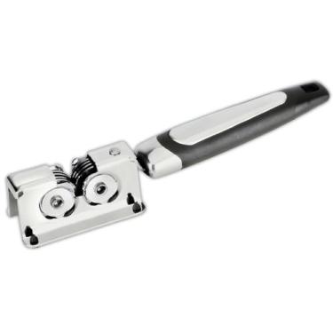 Imagem de Amolador Afiador Manual de Aço Inox para Facas Tesouras de Cozinha Uny