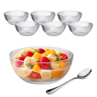 Imagem de Jogo 6 Potes De Sobremesa Tigela Bowl Taça De Vidro 330ml - CLICK HOUS