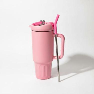 Imagem de Copo Térmico 1200ml MS-972 Inox Portátil Garrafa Inoxidável com Tampa 