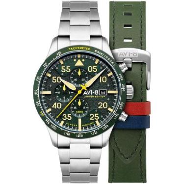 Imagem de Relógio AVI-8 90th Anniversary Chronograph Tarmac Green AV-4130-33