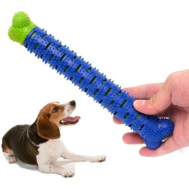Imagem de Mordedor Osso Removedor de Tártaros para Cães  Chew Brush - Genérica