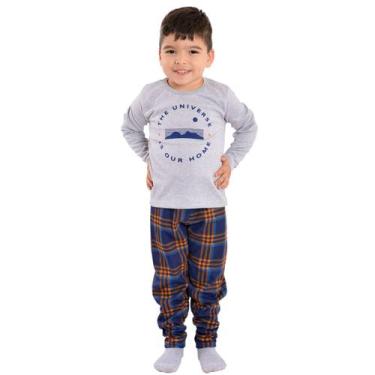 Imagem de Pijama baby para menino de inverno TOP Victory, 2, Cinza