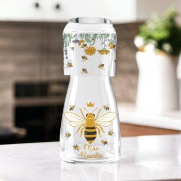 Imagem de Moringa de Vidro com Copo - Queen Bee - Simas Presentaria