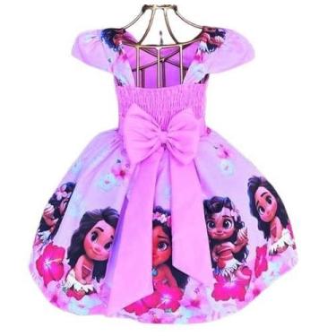 Imagem de Vestido Temático Infantil Feminino Moana Adulta - Nalu_kids, 1, Rosa