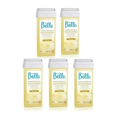 Imagem de Cera Roll-On Kit 5un Depil Bella Chocolate Branco 100g