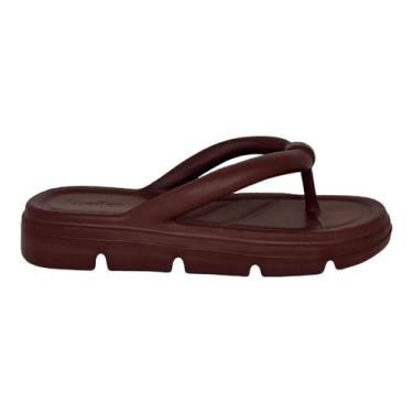 Imagem de Chinelo usaflex dedo plataforma leve ref ah3001, Mocca, 38