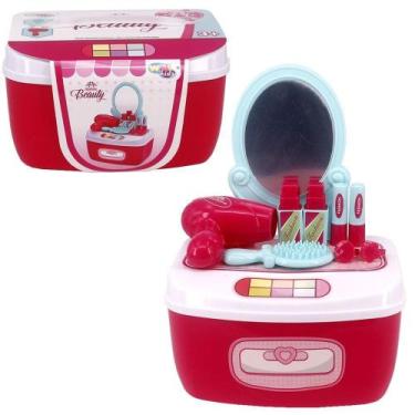 Imagem de Kit beleza infantil com secador + escova e acessorios beauty 12 pecas 