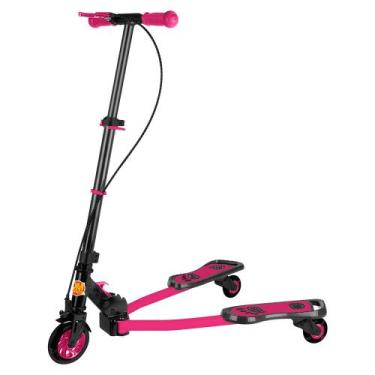 Imagem de Patinete Radical Frog New Alumínio Dobrável Rosa DM Toys