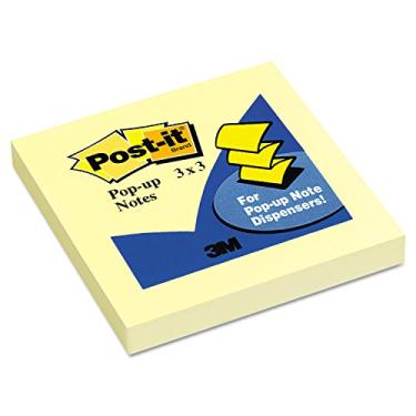 Imagem de 3M Post-It R330Yw Recarga Pop-Up Amarelo Canário Original, 3 X 3, 12/Pacote
