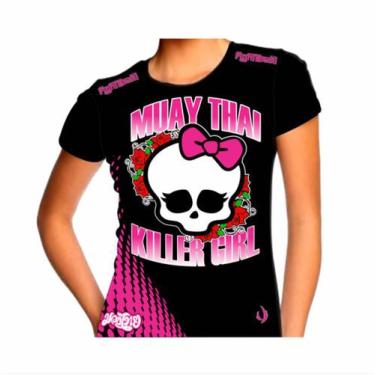 Imagem de Camiseta Muay Thai Killer Girl I - Baby Look - Fb-2045 - Fight Brasil