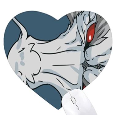 Imagem de Mousepad Imperial White Horse Heart Tapete de borracha para escritório
