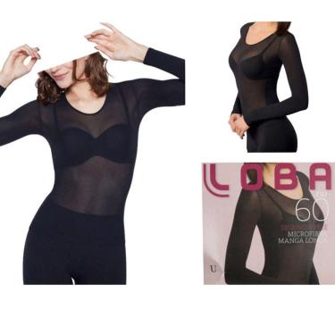 Imagem de Blusa Segunda Pele - Microfibra Manga Longa Fio 60 Lupo 845001 - Tamanho Único 38-44