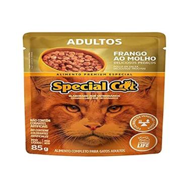 Imagem de MANFRIM Ração Úmida Special Cat Ultralife Para Gatos Adultos Sabor Frango Ao Molho 85G