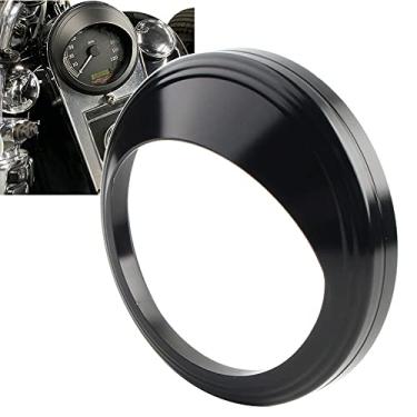Imagem de FINMOKAL Viseira De Anel De Guarnição Da Tampa Do Painel Do Medidor De Velocímetro De 5" Para Harley Softail Dyna Flhr Fl