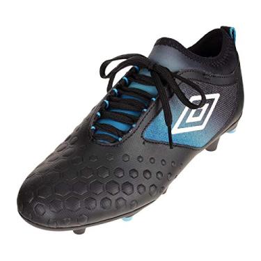Imagem de Umbro Tênis de futebol unissex UX Accuro II Premier Firm Ground, Preto, 12 Women/12 Men