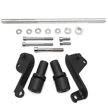 Imagem de HASkulle Peças de motocicleta Slider de quadro sem corte compatível com Honda 2003 2004 2005 2006 CBR 600RR CBR600RR RR acessórios de armação, preto