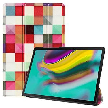 Imagem de Galaxy Tab A 8.0 2019 T290/T295, capa fina e leve para tablet pintada com suporte, Galaxy Tab S5E 10.5 Tab A 10.1 Tab S6 10.5 Tab A manga 10.5 (T580/T580N/T585, pintura 6)