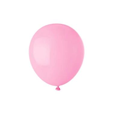 Imagem de Balão Bexiga Candy Color Tom Pastel Rosa Bebe 50 Unidades 5 Polegadas