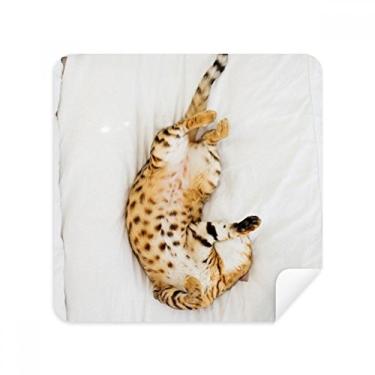 Imagem de Animal Ocelot Cat Photograph Shoot Glasses Pano Limpador de Tela Tecido Camurça Pacote com 2