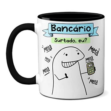 Imagem de Caneca Bancário Cadê Meu Saldo? Esse Banco Tá Me Roubando (Preta)