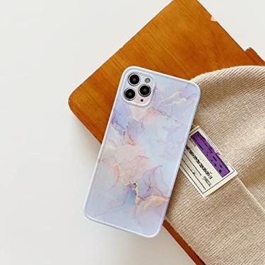 Imagem de Capas para iPhone 14 13 12 11 Pro Max Mini X XS XR 7 8 14 Plus Capa de silicone de borda reta marmorizada, A, para iPhone 8 Plus