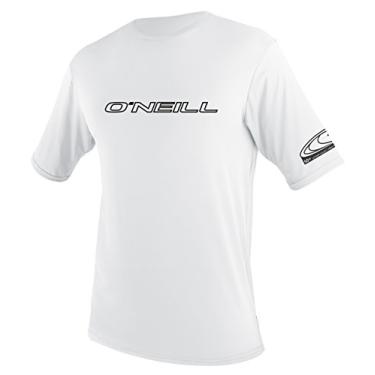 Imagem de O'Neill Camiseta de manga curta juvenil básica com películas FPS 50+, Branco, 8