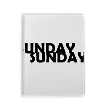 Imagem de Caderno de domingo com estampa de personagens estilosos, capa de goma