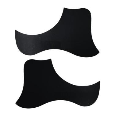 Imagem de Kit 2 Escudo Violão Boca Redonda Preto Adesivo Modelo Taylor - Ronsani