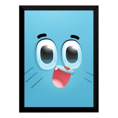 Imagem de Quadro O Incrível Mundo De Gumball Arte Moldurada 42x29cm - Fanarte