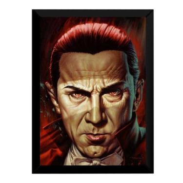 Imagem de Quadro Decorativo Cinema Terror Dracula Bela Lugosi 42x29cm - Fanarte