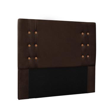 Imagem de Cabeceira Gênova Para Cama Box Casal 140 Cm Suede Café - D'rossi