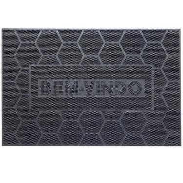 Imagem de Capacho De Borracha Tapete De Porta Entrada 60X40Cm Uzoo