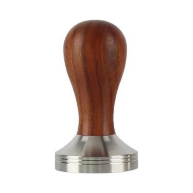 Imagem de Prensa De Café Em Aço Inoxidável 51mm 53.3mm 58mm Com Cabo De Madeira 