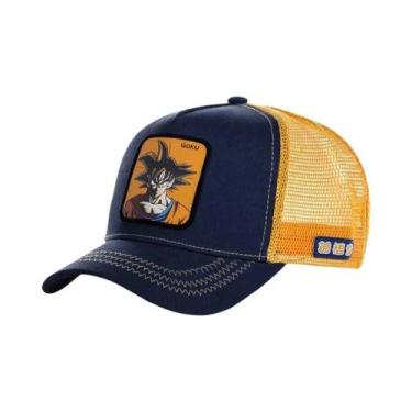 Imagem de Boné De Malha Hip-Hop Ajustável Com Bordado De Dragon Ball Son Goku Pa