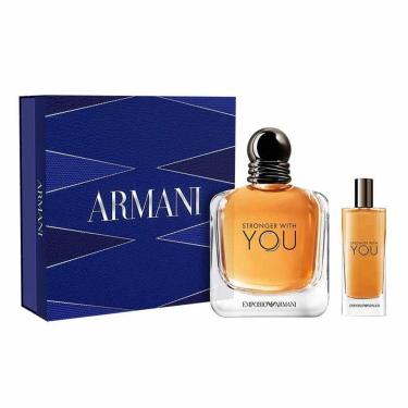 Imagem de Kit Coffret Giorgio Armani Stronger With You - Perfume Masculino Eau de Toilette + Travel Size Kit-Masculino