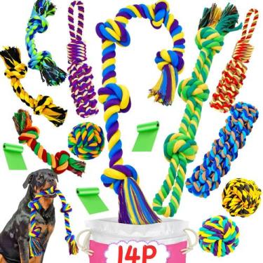 Imagem de Brinquedo para Cães SHARLOVY XL - Pacote com 14 - Para Mastigadores Ag