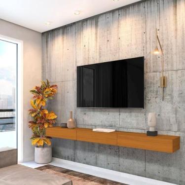 Imagem de Rack Suspenso para TV até 75 Polegadas 100% MDF 200cm - EDN Móveis
