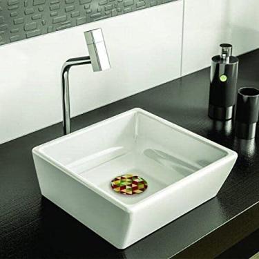 Imagem de Cobertura Cerâmica Decorada para Válvula de Lavatório Japi Vermelho