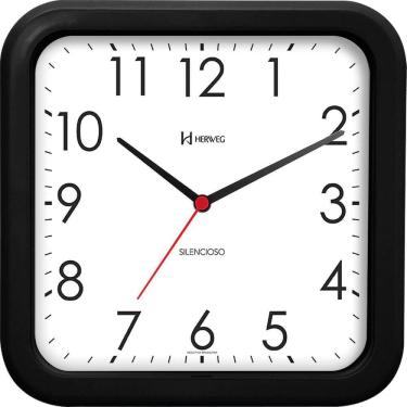 Imagem de Relógio de Parede Herweg 660041-034 Quartz 23x23cm Preto
