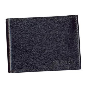 Imagem de Carteira masculina couro fasolo h062 preta