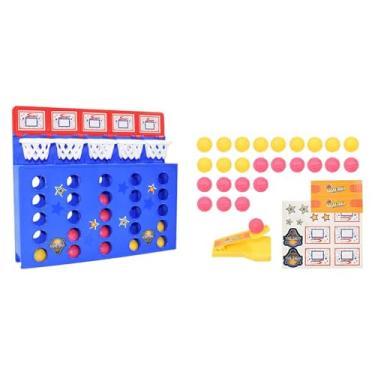 Imagem de Dynwave Jogo de tabuleiro de bola saltitante, jogo de mesa interativo, jogo de basquete, brinquedo para viagens, adultos e adolescentes