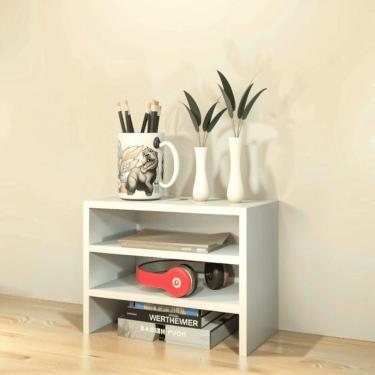 Imagem de Escaninho Organizador De Mesa Branco 30x20x43cm