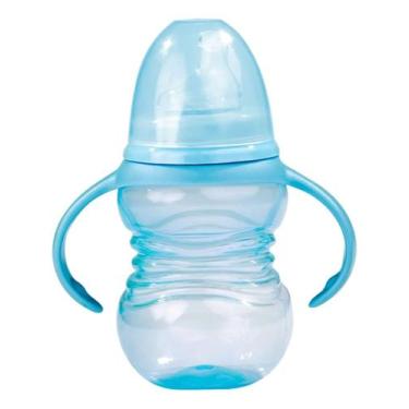 Imagem de Copo de Treinamento Buba com Bico de Silicone e Alça Azul 260ml