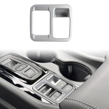 Imagem de TENWIND Tampa do interruptor de freio do painel do console central do carro compatível com acessórios Honda Passport 2026+ (interruptor de freio + prata)