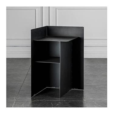 Imagem de Mesa lateral, sofá mesas laterais mesa lateral moderna sala de estar sofá mesa lateral pequena mesa de cabeceira quarto mesa de cabeceira de ferro forjado escritório criativo mini mesa de centro mesas