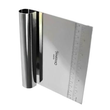 Imagem de Espátula com Cabo Tubular Premium Cortador para Massas Pães Salgados Bolo Aço Inox Resistent Padaria