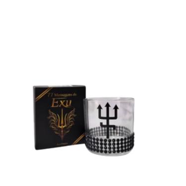 Imagem de Kit Box Exu + Copo de Whisky Exu Tridente Preto